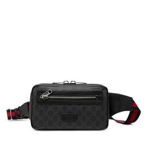 Pre-Loved Gucci Small GG Supreme Web Belt Bag